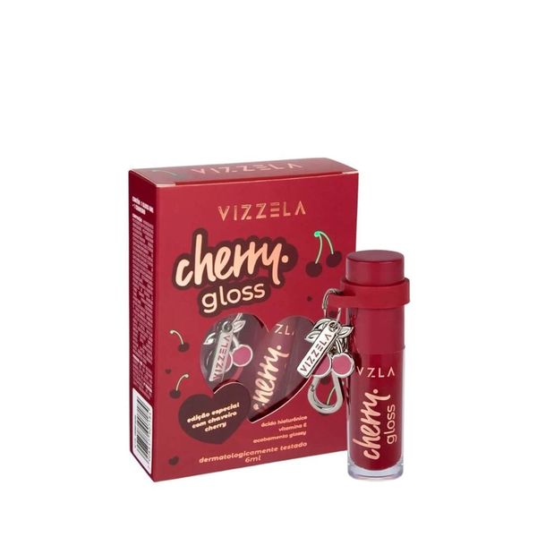 Gloss Labial Cherry Edicao Especial 6ml Vizzela Gloss Labial Cherry Edicao Especial 6ml Vizzela